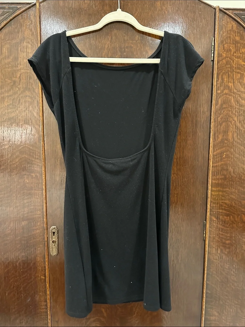 Free People Black Scoop Neck Swim Coverup Dress